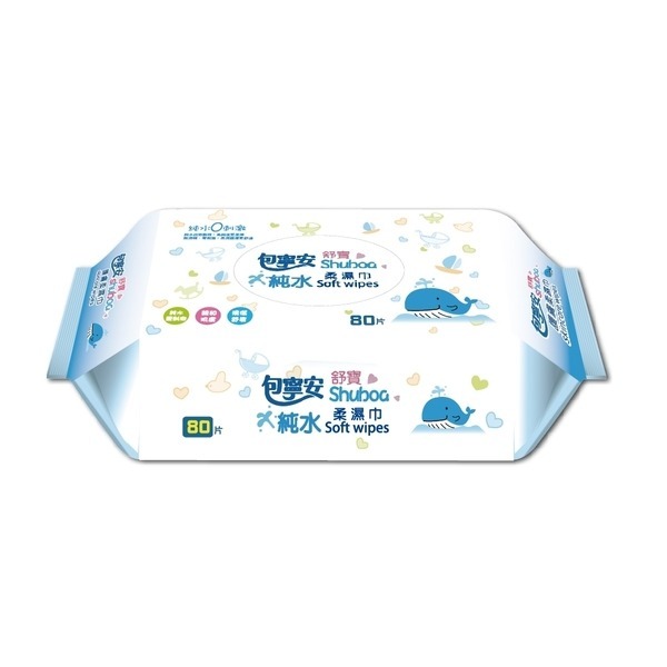 包寧安 純水柔膚濕巾(加蓋) 80抽/包-細節圖2