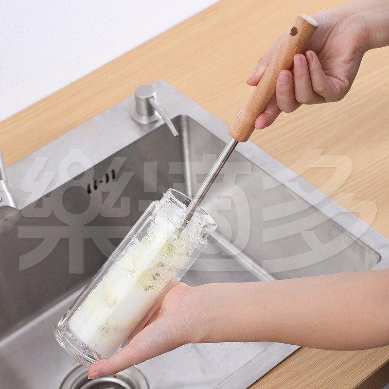 加長可掛木柄清潔杯刷 SIN6647-細節圖5