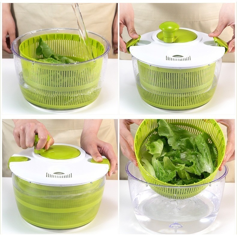 蔬果脫水器 TX57SG 手轉蔬果脫水器 生菜沙拉脫水器《5L》-細節圖7