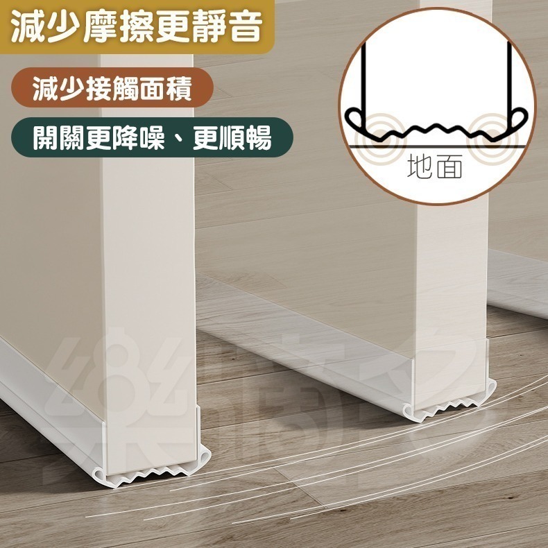 【升級波浪】門縫門底密封條 擋風防蟲密封條 防風防塵密封條 1890-細節圖10