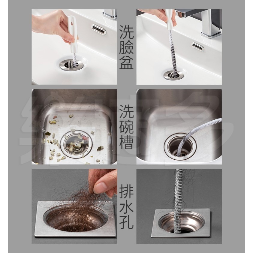 螺旋排水管疏通器 SIN6248 清潔刷 清潔工具 排水管清潔-細節圖7