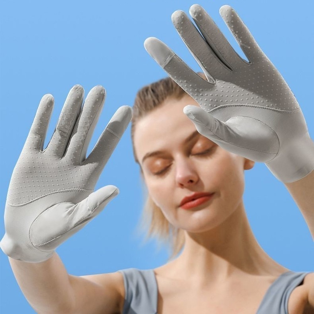 冰感透氣防晒女用手套 SIN8415 防曬手套 防曬觸控手套 冰絲防曬手套-細節圖4