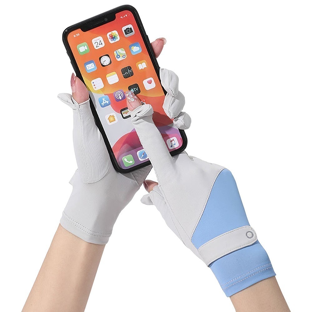 冰感透氣防晒女用手套 SIN8415 防曬手套 防曬觸控手套 冰絲防曬手套-細節圖8