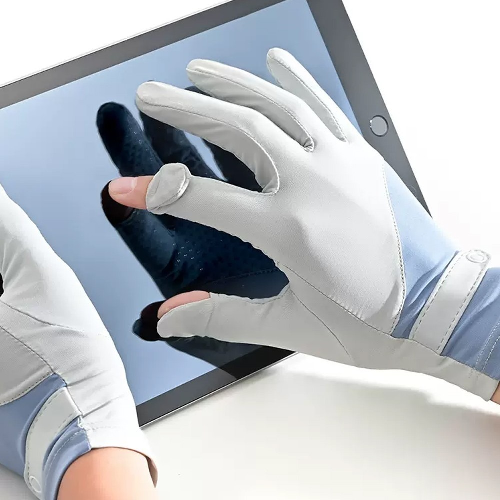 冰感透氣防晒女用手套 SIN8415 防曬手套 防曬觸控手套 冰絲防曬手套-細節圖11