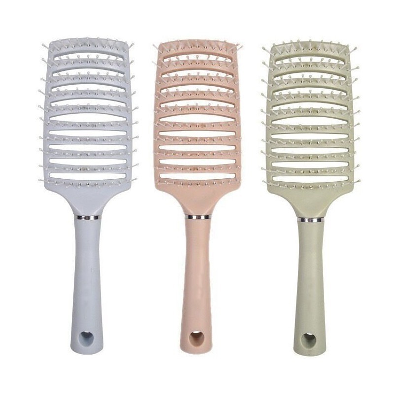 馬卡龍大排骨梳【顏色隨機出貨】SIN7413 排骨梳 梳子 空氣梳 瀏海梳 梳子-細節圖3