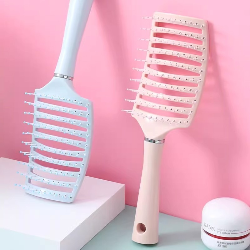 馬卡龍大排骨梳【顏色隨機出貨】SIN7413 排骨梳 梳子 空氣梳 瀏海梳 梳子-細節圖5