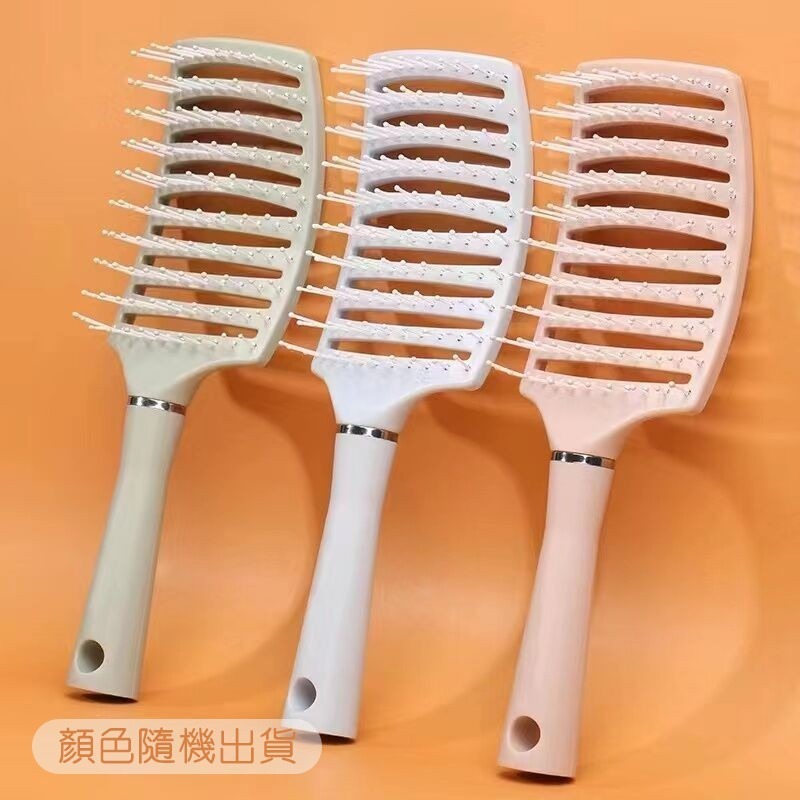 馬卡龍大排骨梳【顏色隨機出貨】SIN7413 排骨梳 梳子 空氣梳 瀏海梳 梳子-細節圖6