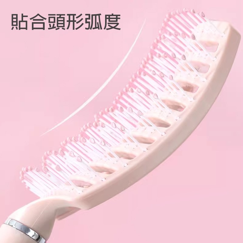 馬卡龍大排骨梳【顏色隨機出貨】SIN7413 排骨梳 梳子 空氣梳 瀏海梳 梳子-細節圖7