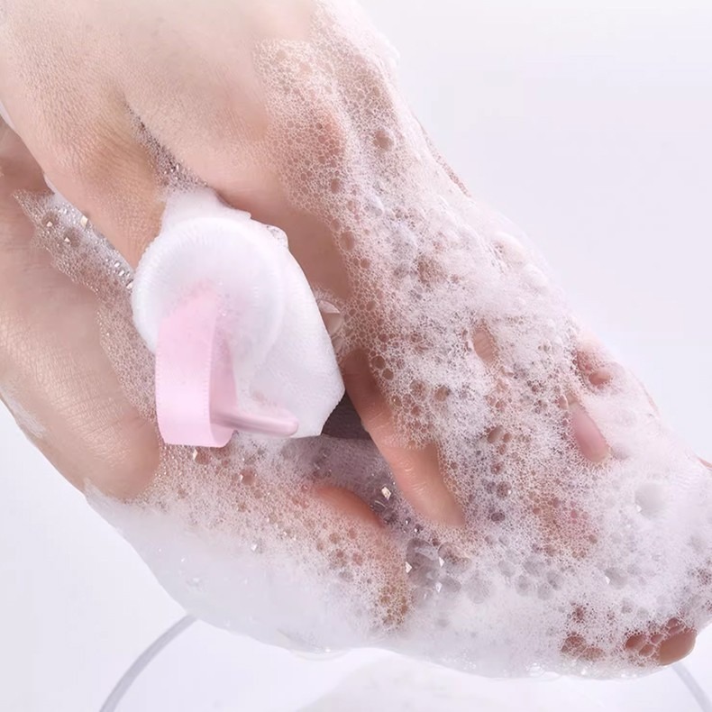 雙層彩帶起泡網【隨機出貨】A0011 起泡網 雙層起泡網 香皂起泡網 洗臉起泡網-細節圖10