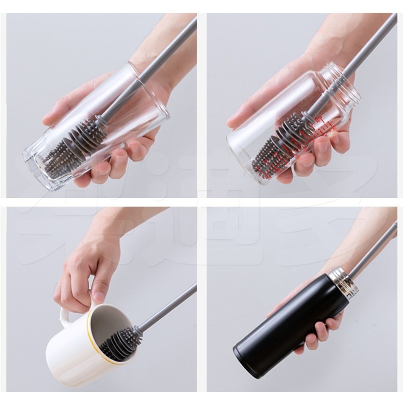 無死角長柄軟頭清潔刷 SIN6665 杯刷 奶瓶刷-細節圖7