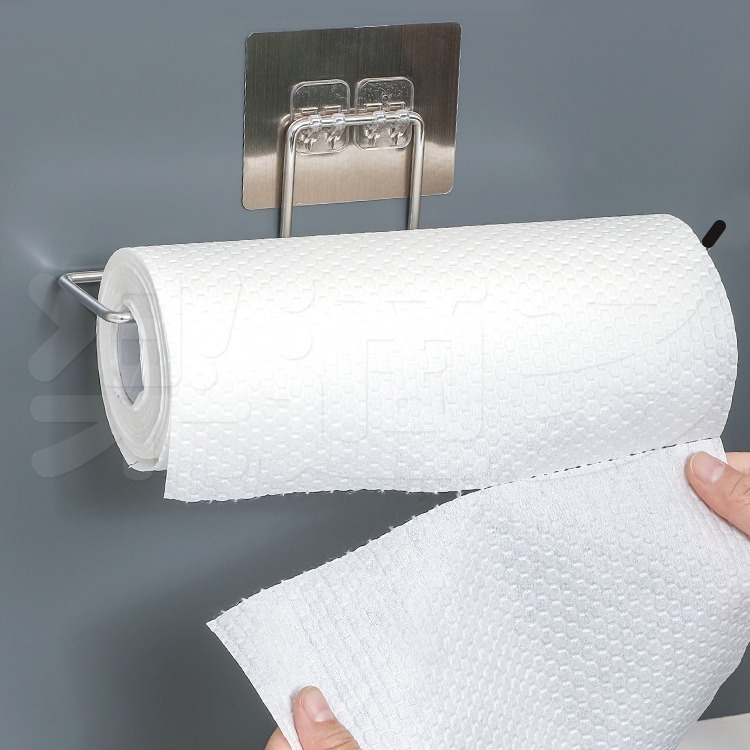 無痕壁貼不鏽鋼抹布架 紙巾架 抹布掛架 YN6933-細節圖5