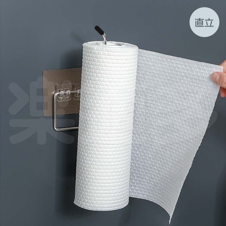 無痕壁貼不鏽鋼抹布架 紙巾架 抹布掛架 YN6933-細節圖7