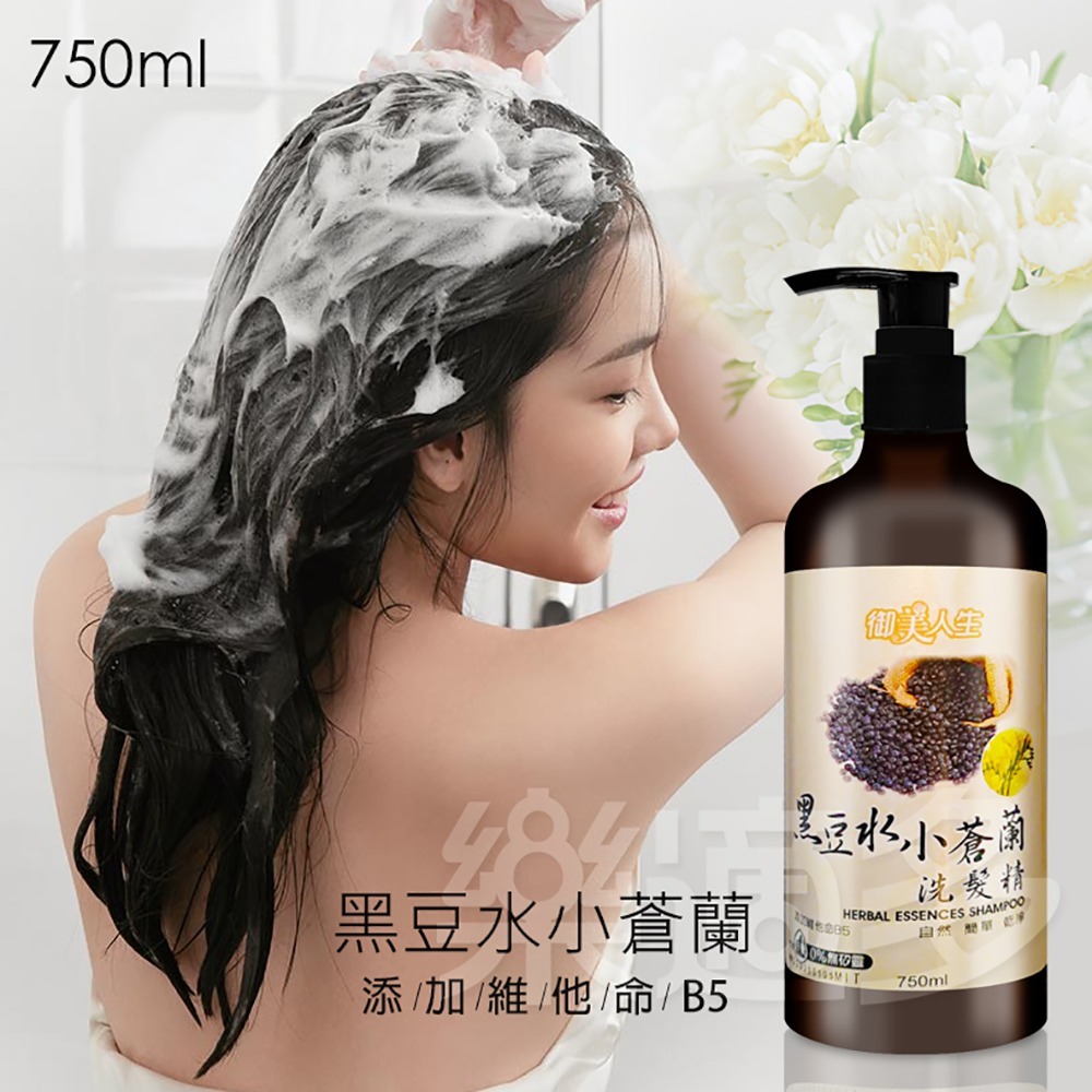 黑豆水胺基酸洗髮精 750ml/瓶 SIN6337 洗髮精 洗髮乳 洗髮 髮品-細節圖2
