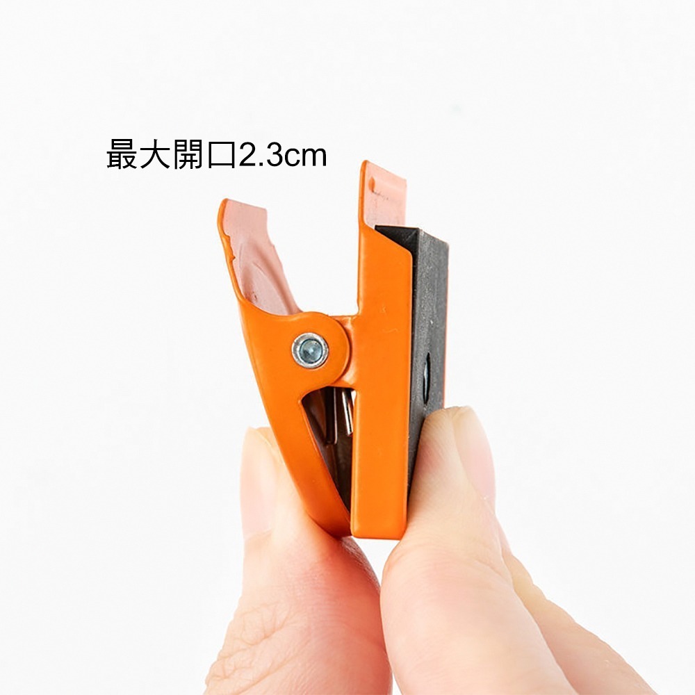 日式創意磁鐵夾6入/組【顏色隨機】SIN9342 磁鐵夾 磁吸夾 文件夾 冰箱留言夾 夾子 文具 辦公文具-細節圖4