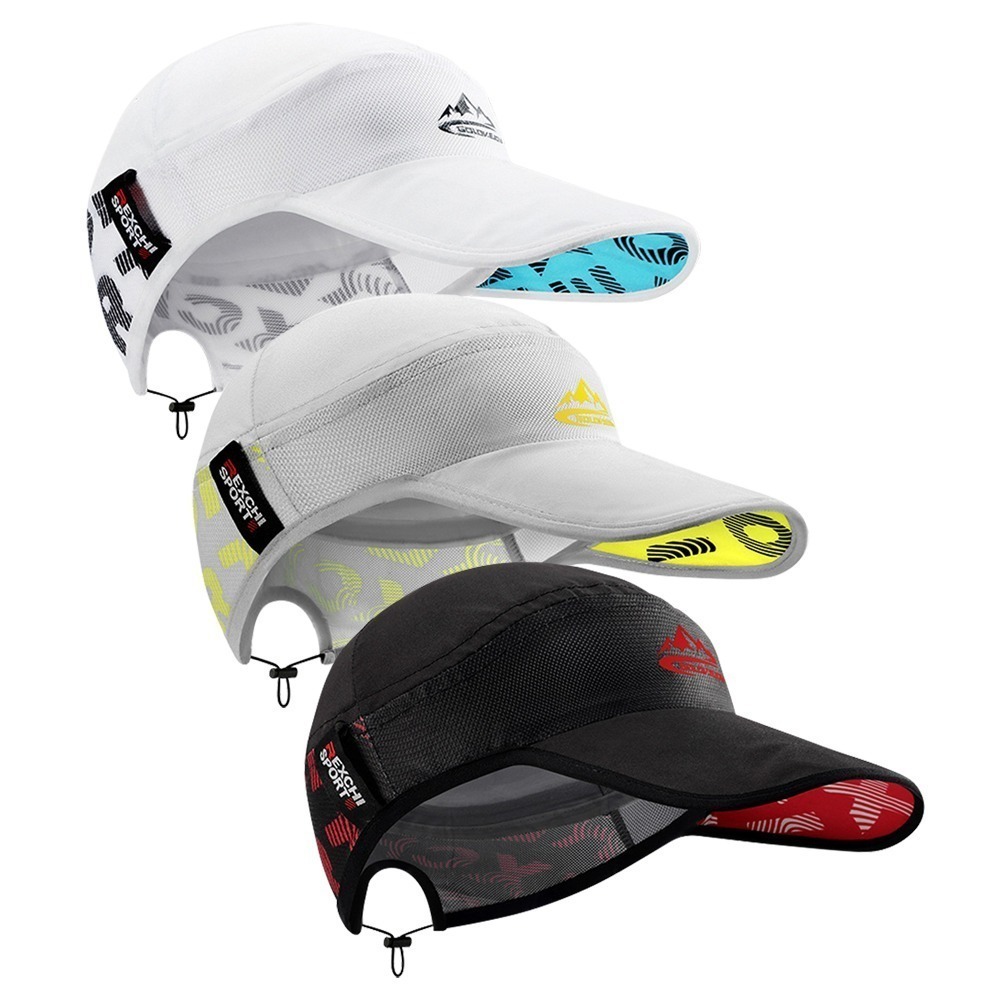 輕量薄透速乾跑步帽 XMZ242 運動帽 競賽帽 馬拉松帽 慢跑帽 路跑帽 軟頂帽 遮陽帽 登山帽-細節圖2