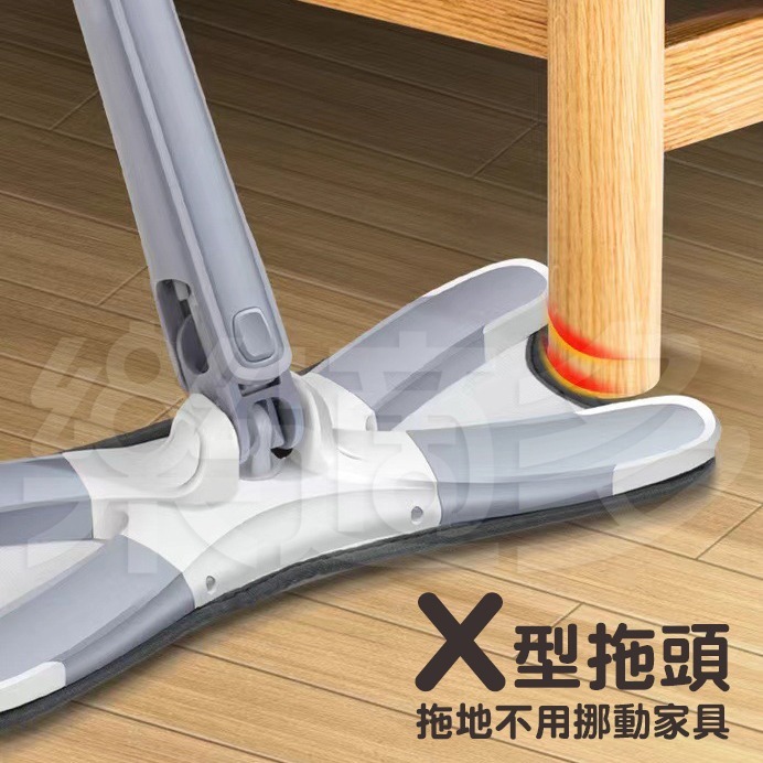 X型仿手擰免洗懶人拖把 SIN7072 拖把 打掃工具 地板清潔 玻璃清潔-細節圖9