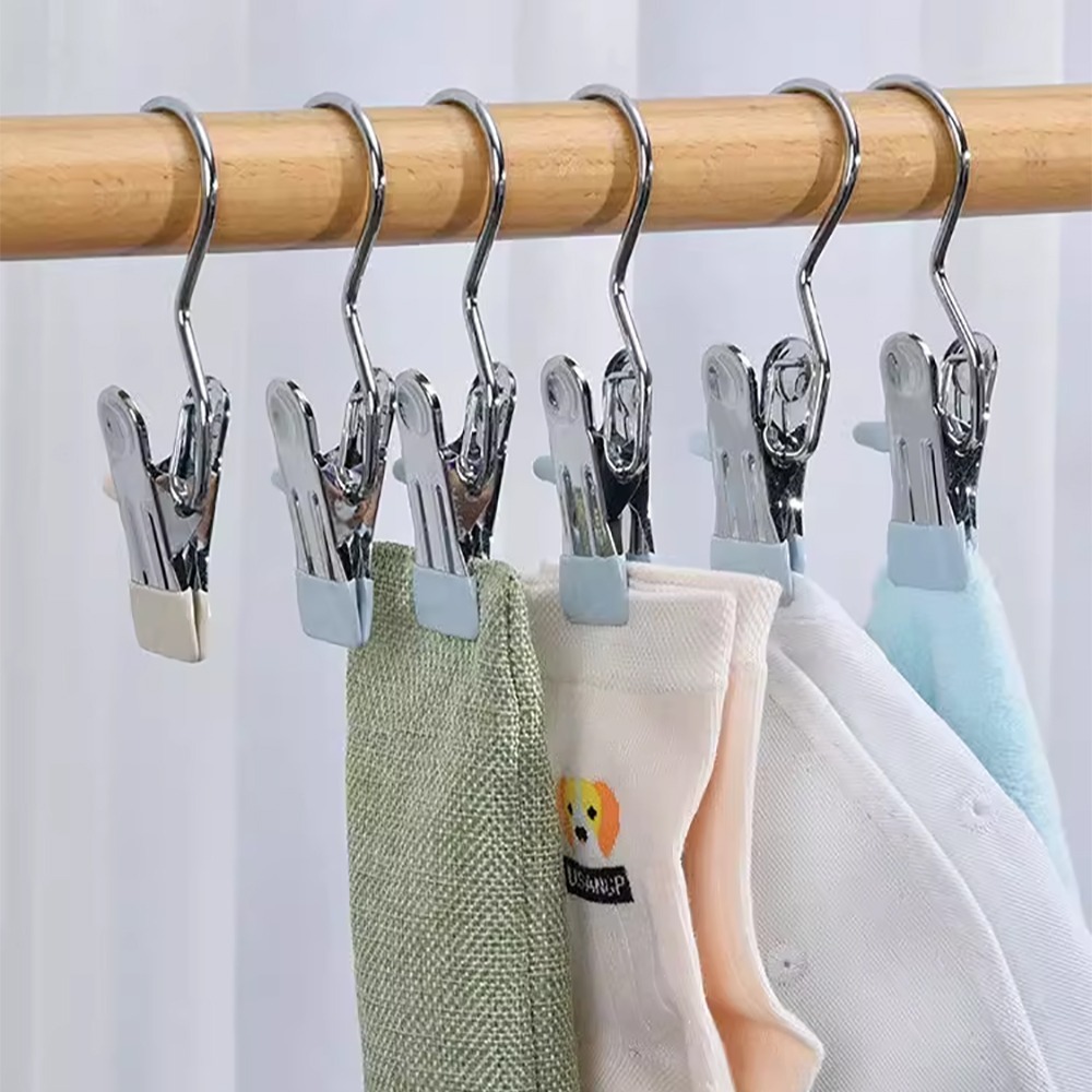 不鏽鋼防滑曬衣夾 隨機10入/組 SIN7614 衣夾 曬衣夾 晾衣夾-細節圖7