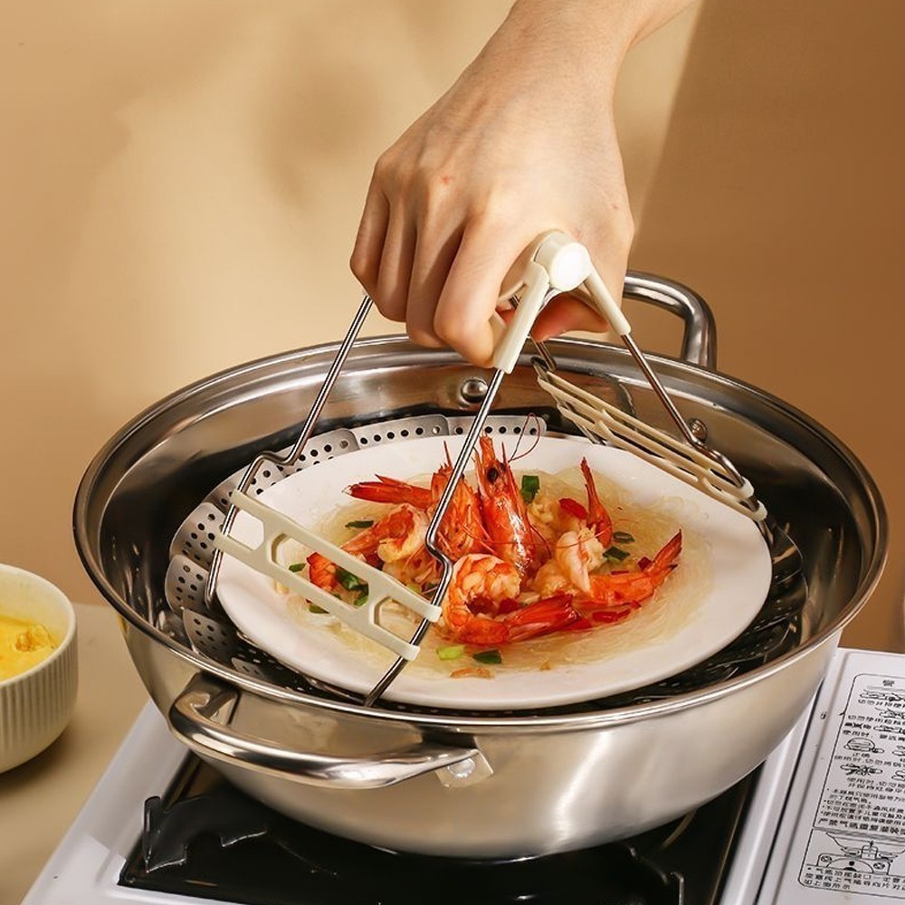 雙重防滑不銹鋼碗盤防燙夾 SIN6207 提碗器 防燙夾 取碗夾 提盤器 碗碟提碗器-細節圖5