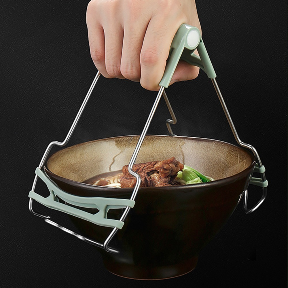 雙重防滑不銹鋼碗盤防燙夾 SIN6207 提碗器 防燙夾 取碗夾 提盤器 碗碟提碗器-細節圖6