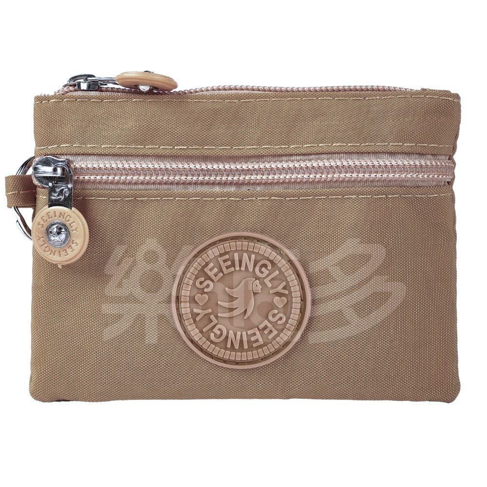 防潑水雙層拉鍊零錢包 SIN8849 信用卡包 手拿包 零錢包-細節圖6