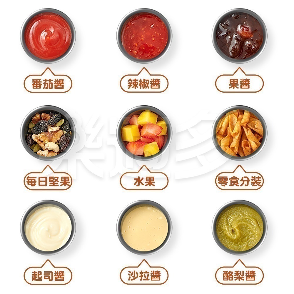 小熊304不鏽鋼帶蓋醬料杯 WX2145 醬料碟 沾醬盤 調味料碟 醬料杯 醬料盒 沾醬杯-細節圖4