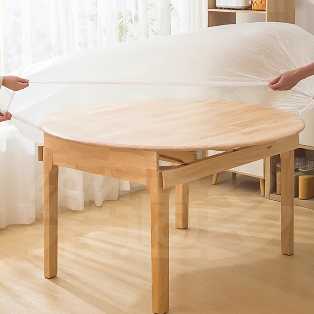 防油污ㄧ次性束口薄膜桌布10入/ SIN9248 桌布 防塵套-細節圖7