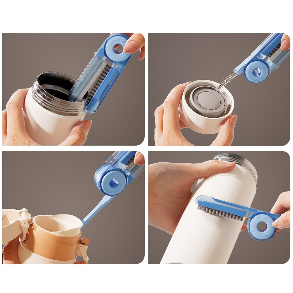 可旋轉四合一清潔杯刷【顏色隨機】SIN6286 杯刷 奶瓶刷 保溫杯刷 瓶蓋刷 瓶口刷 杯口縫隙清潔刷-細節圖10