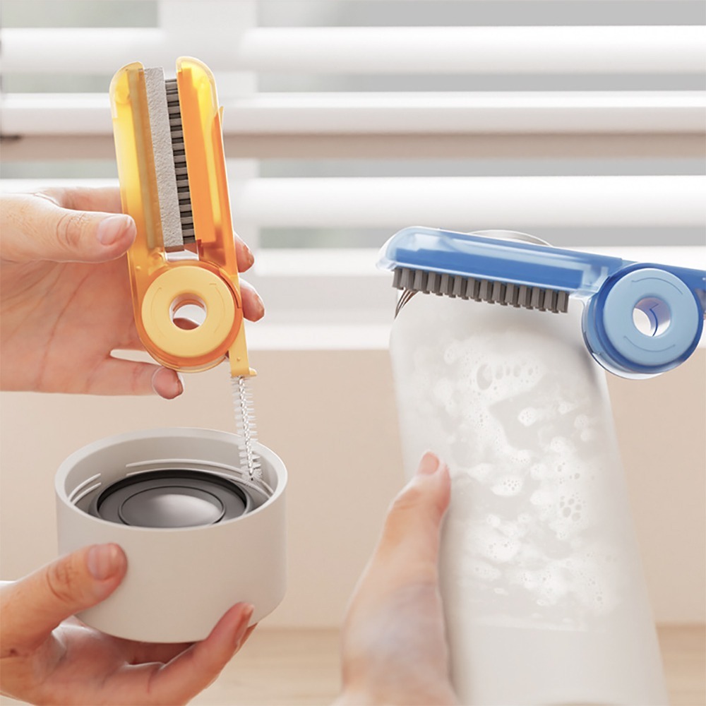 可旋轉四合一清潔杯刷【顏色隨機】SIN6286 杯刷 奶瓶刷 保溫杯刷 瓶蓋刷 瓶口刷 杯口縫隙清潔刷-細節圖11