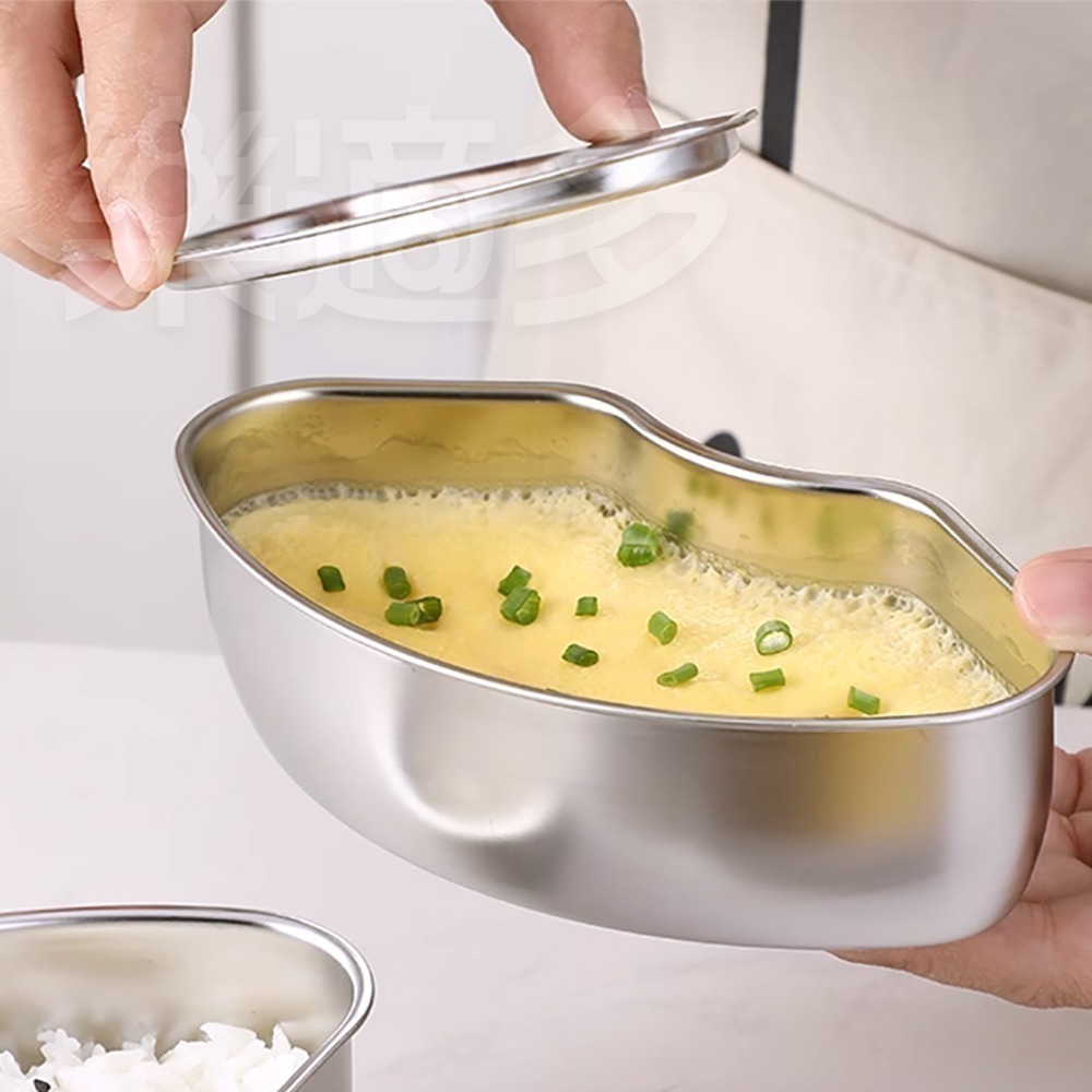 帶蓋304不鏽鋼扇形蒸盤 SIN6137 蒸盤 備菜盤 火鍋菜盤-細節圖7