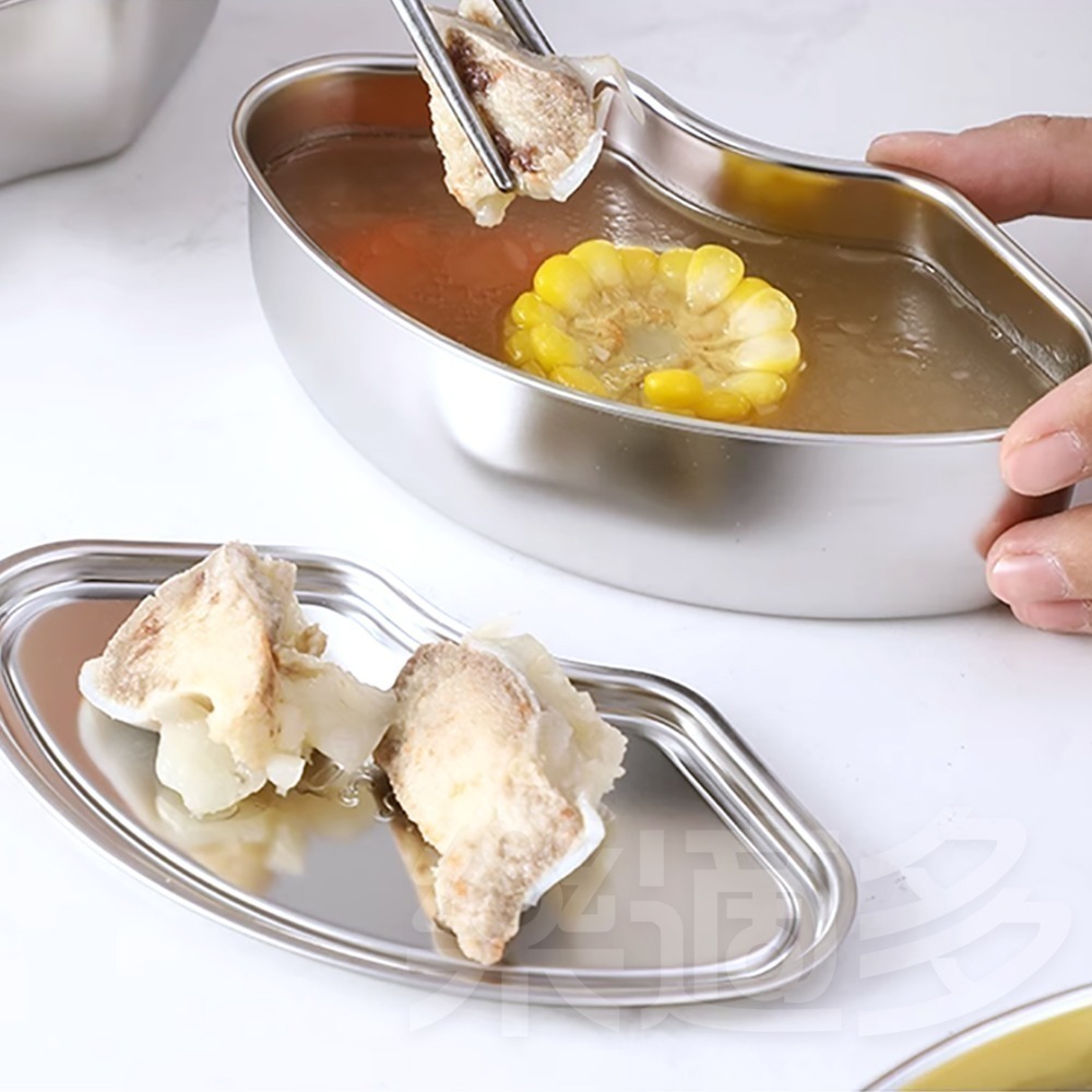 帶蓋304不鏽鋼扇形蒸盤 SIN6137 蒸盤 備菜盤 火鍋菜盤-細節圖11