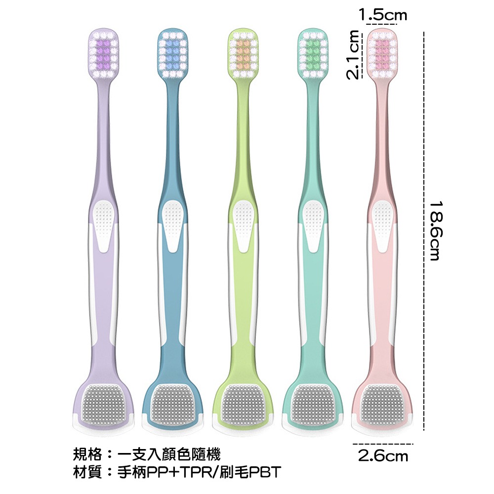 帶盒軟毛寬頭牙刷【顏色隨機】SIN7251 牙刷 口清潔 寬頭牙刷 成人牙刷-細節圖3