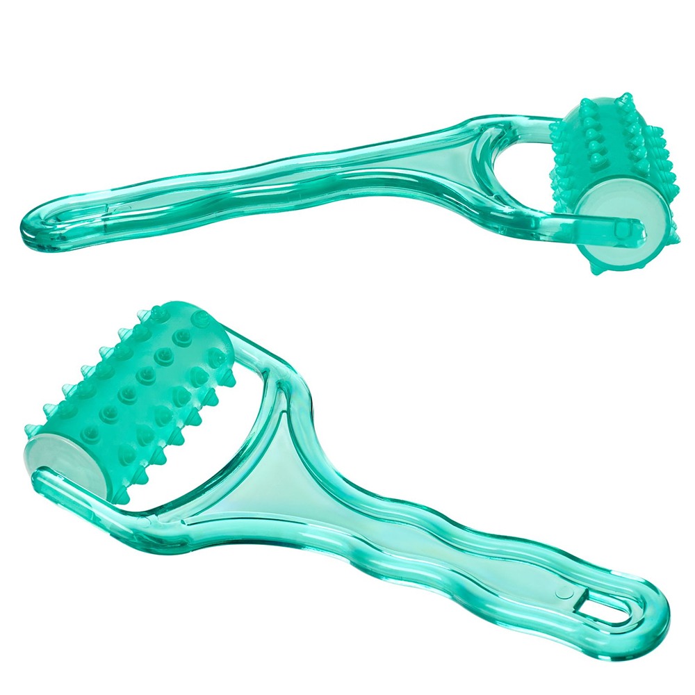 硅膠按摩滾輪【顏色隨機】SIN8611 按摩滾輪 紓壓 放鬆 運動按摩 按摩器 臀腿按摩-細節圖7