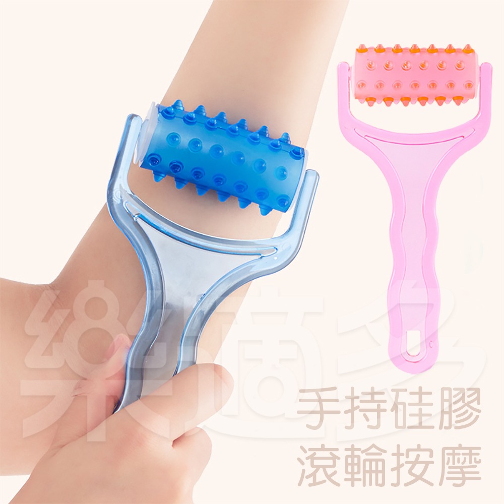 硅膠按摩滾輪【顏色隨機】SIN8611 按摩滾輪 紓壓 放鬆 運動按摩 按摩器 臀腿按摩-細節圖8
