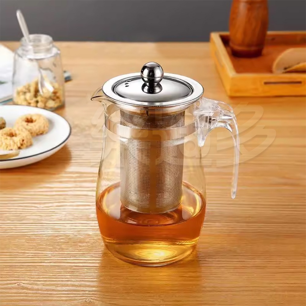 泡茶壼自帶304茶漏 SIN8141 茶壺 泡茶壺 玻璃壺 花茶壺-細節圖8