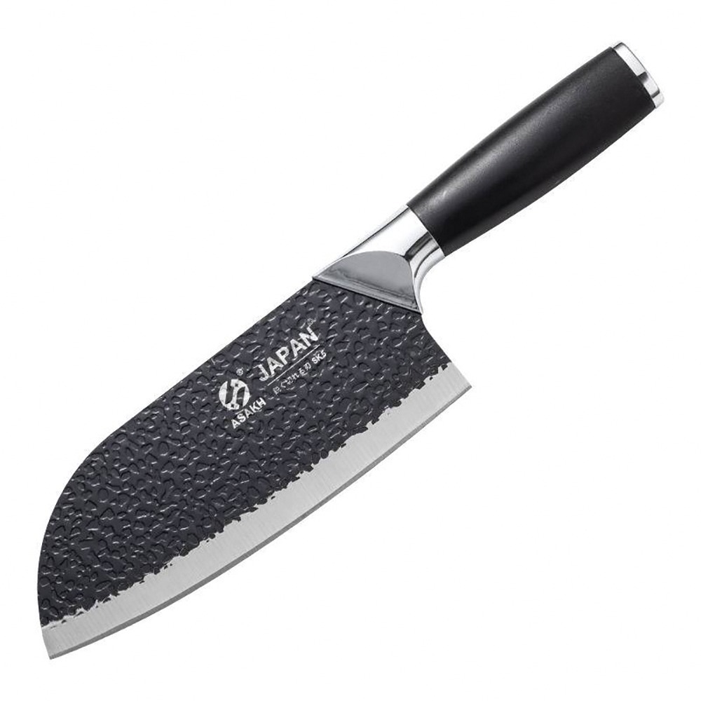 不鏽鋼黑刃菜刀 SIN6024 菜刀 刀具 切菜刀 不鏽鋼刀具 斬切刀 切片刀 水果刀 多用刀 廚師刀 料理刀-細節圖2