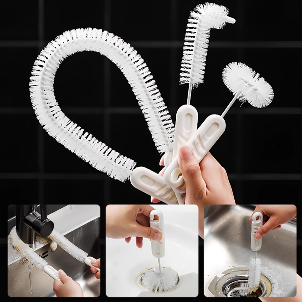 【三件組】水槽清潔刷 SIN6620 水槽清潔刷 縫隙刷 疏通刷 排水孔刷 浴室清潔 廚房清潔-細節圖4