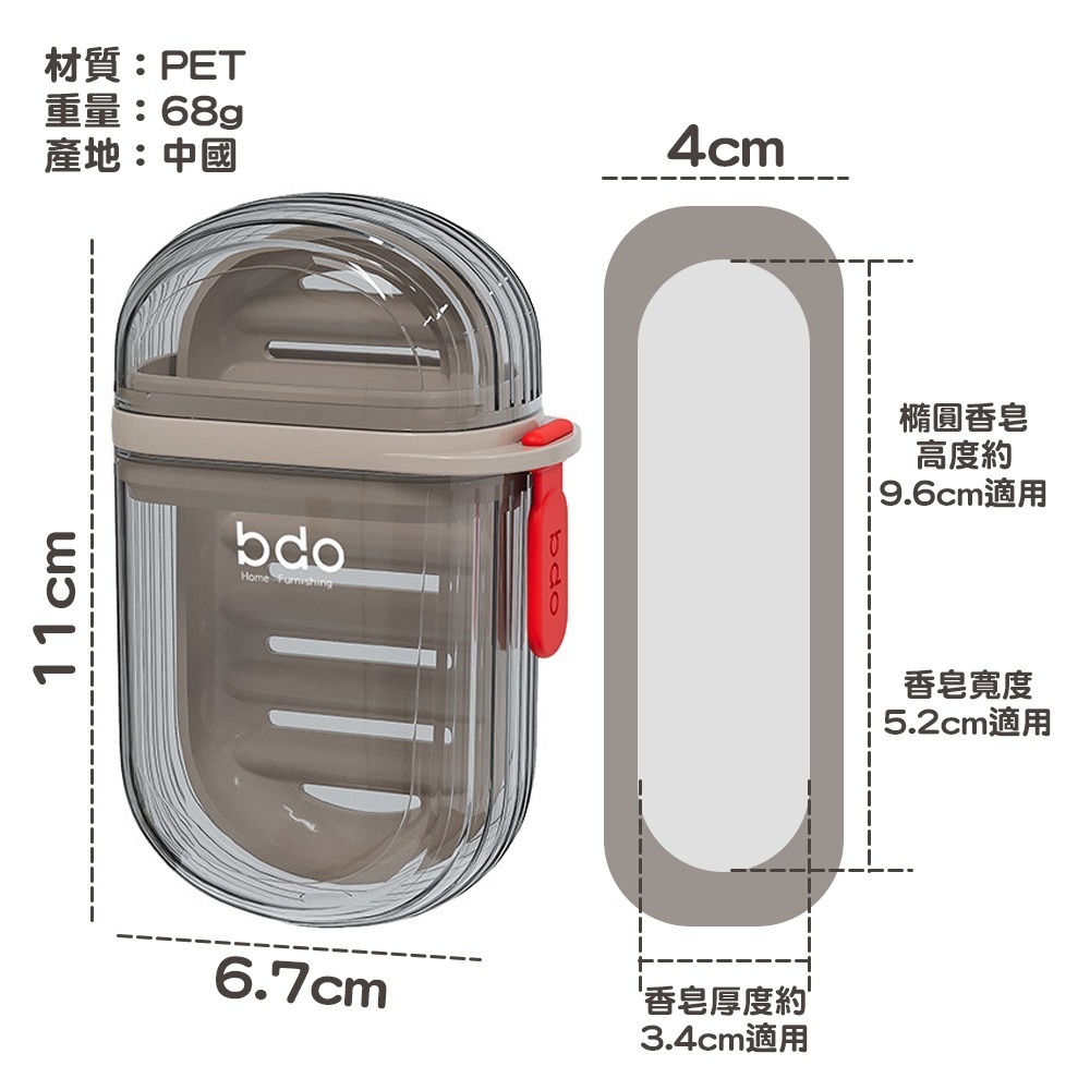 旅行攜帶式香皂盒 BD6331 香皂盒 肥皂盒 皂盒-細節圖3