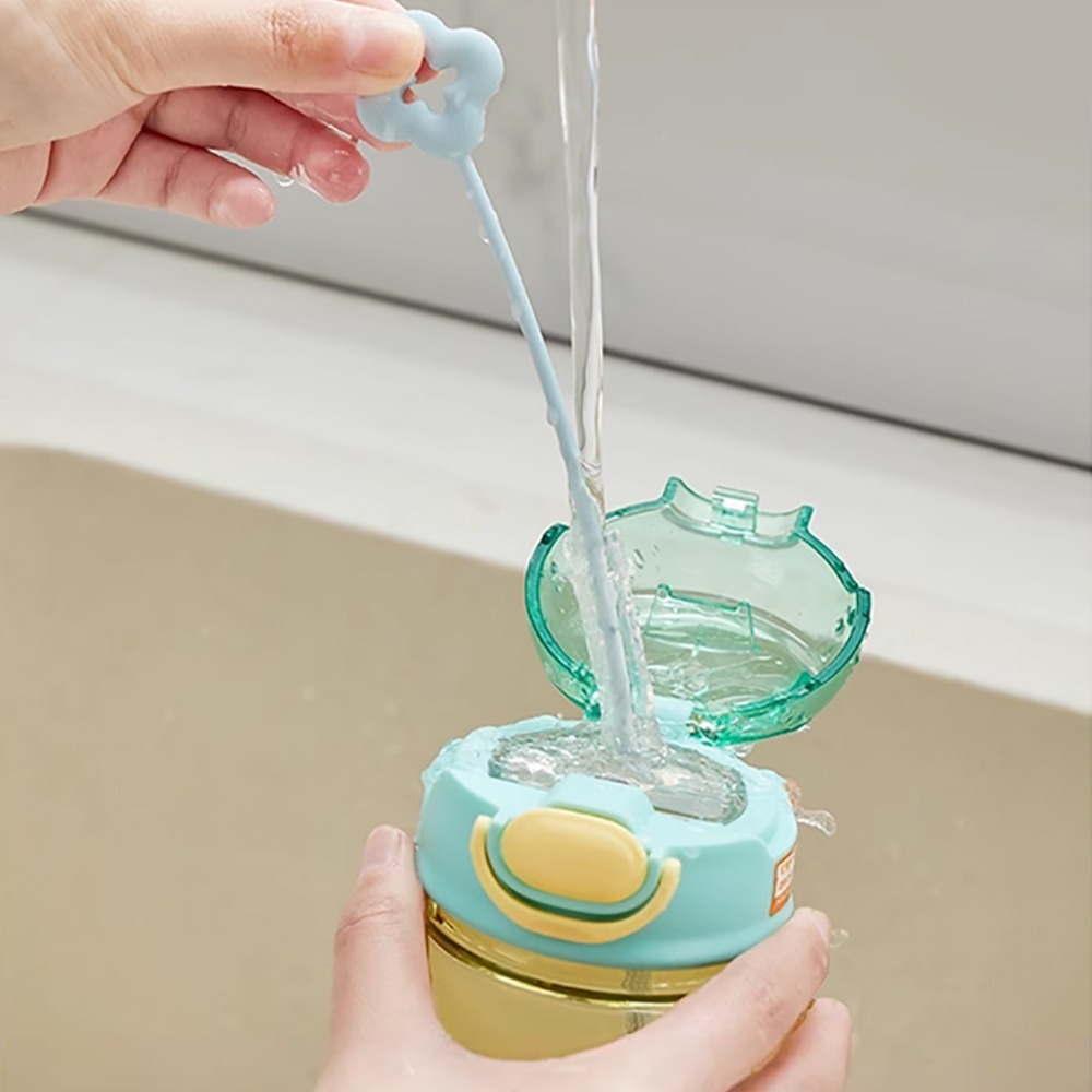 馬卡龍花朵吸管刷 顏色隨機5入/組 SIN6634 吸管刷 吸管清潔刷-細節圖9