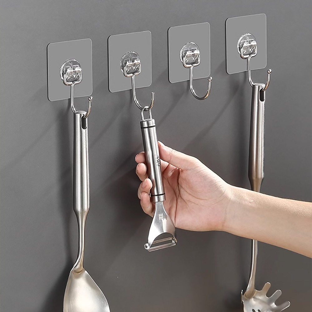 壁貼掛勾10入/組 SIN9215 掛勾 無痕掛勾 衣架 居家收納 收納架-細節圖8