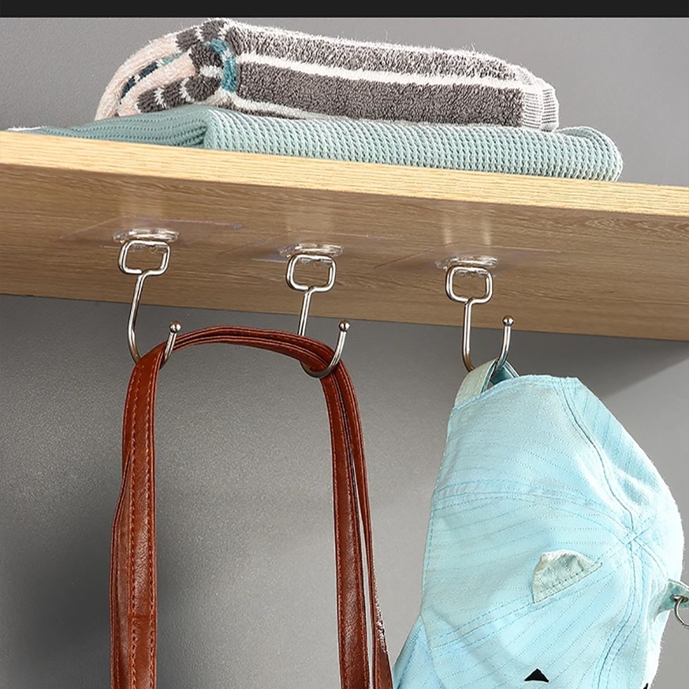 壁貼掛勾10入/組 SIN9215 掛勾 無痕掛勾 衣架 居家收納 收納架-細節圖9