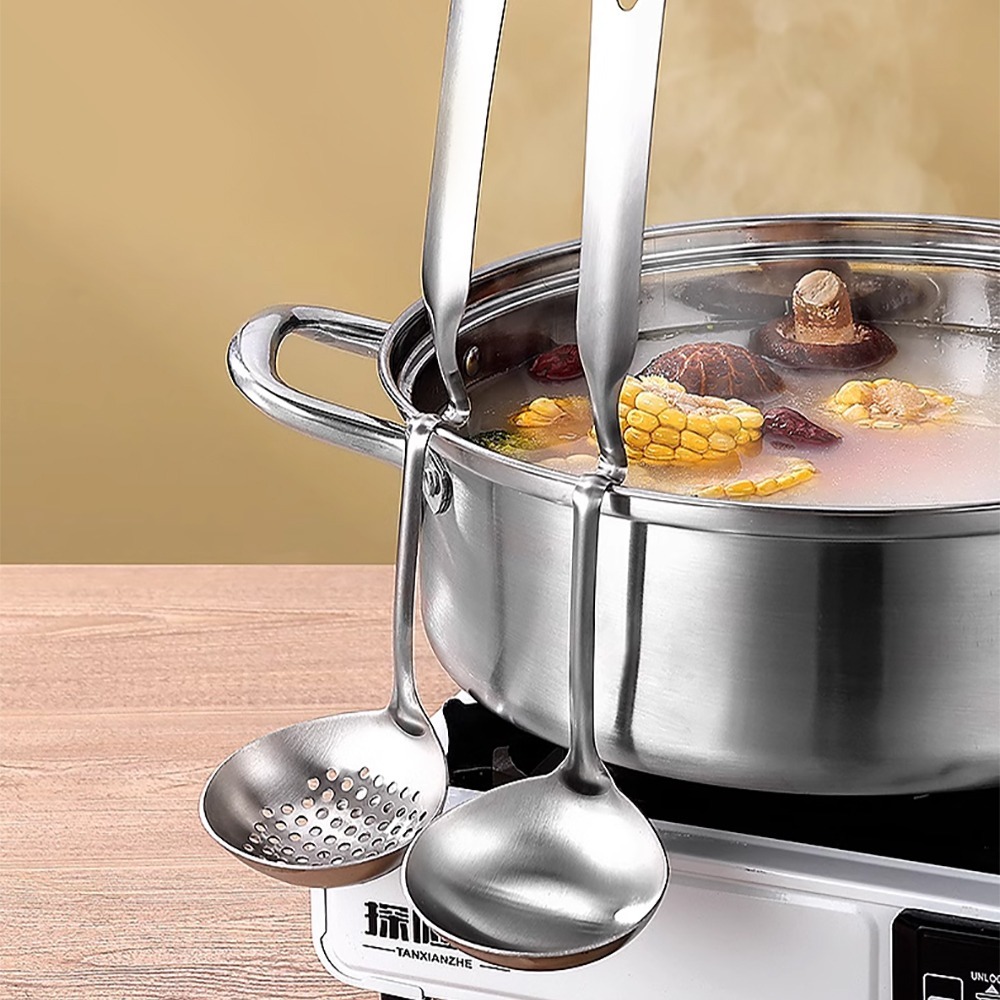 304不鏽鋼可掛鍋邊湯勺/撈勺 SIN6018/6223 湯勺 撈勺 漏勺 火鍋湯勺-細節圖8