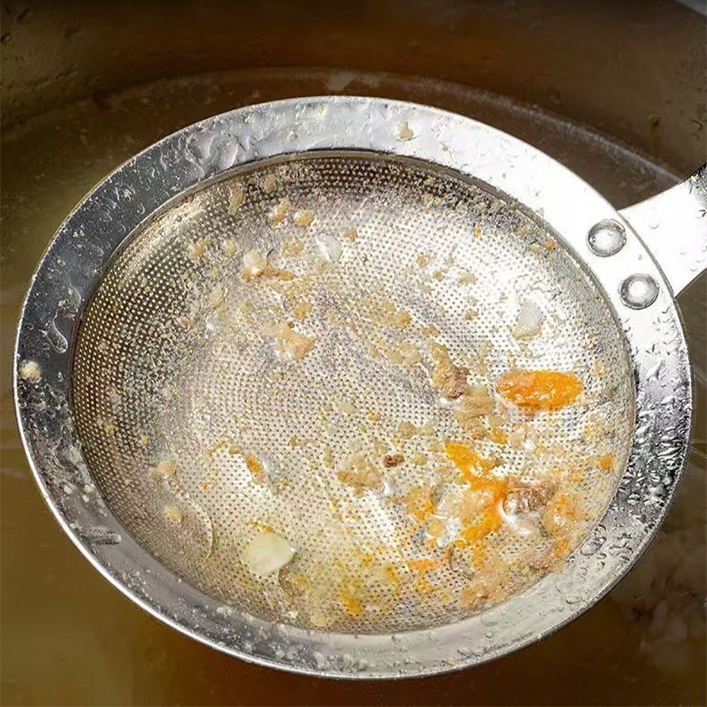 加寬304不鏽鋼火鍋濾勺 SIN6645 濾油 撈浮沫 浮沫勺 濾勺 浮沫撈勺-細節圖4