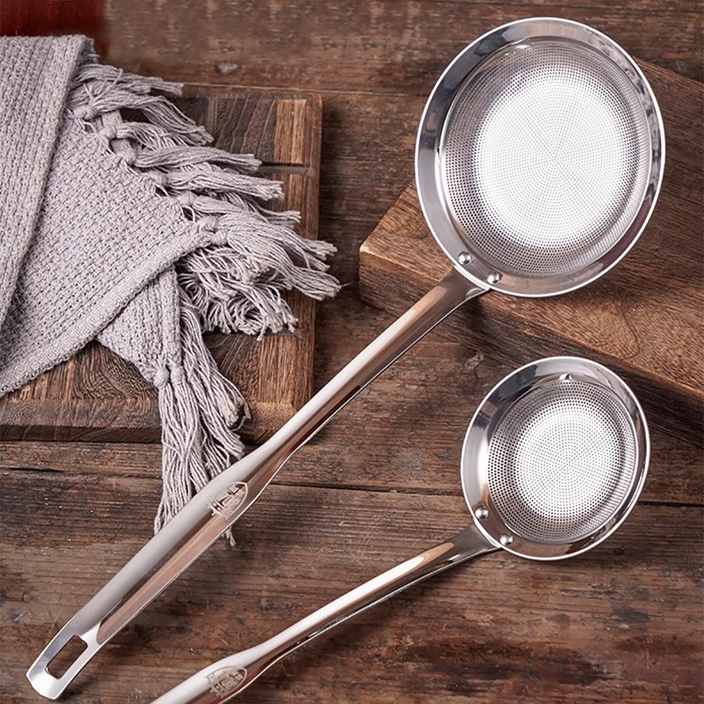 加寬304不鏽鋼火鍋濾勺 SIN6645 濾油 撈浮沫 浮沫勺 濾勺 浮沫撈勺-細節圖9