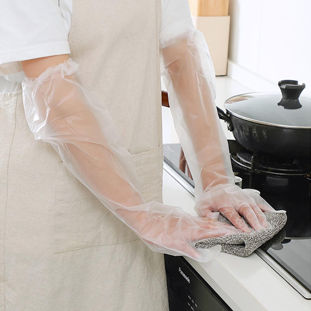 CPE一次性加長手套10只入(5雙) SIN6210 手扒雞手套 料理手套 園藝手套 家事手套 清潔手套-細節圖4