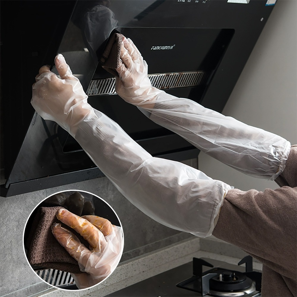 CPE一次性加長手套10只入(5雙) SIN6210 手扒雞手套 料理手套 園藝手套 家事手套 清潔手套-細節圖7