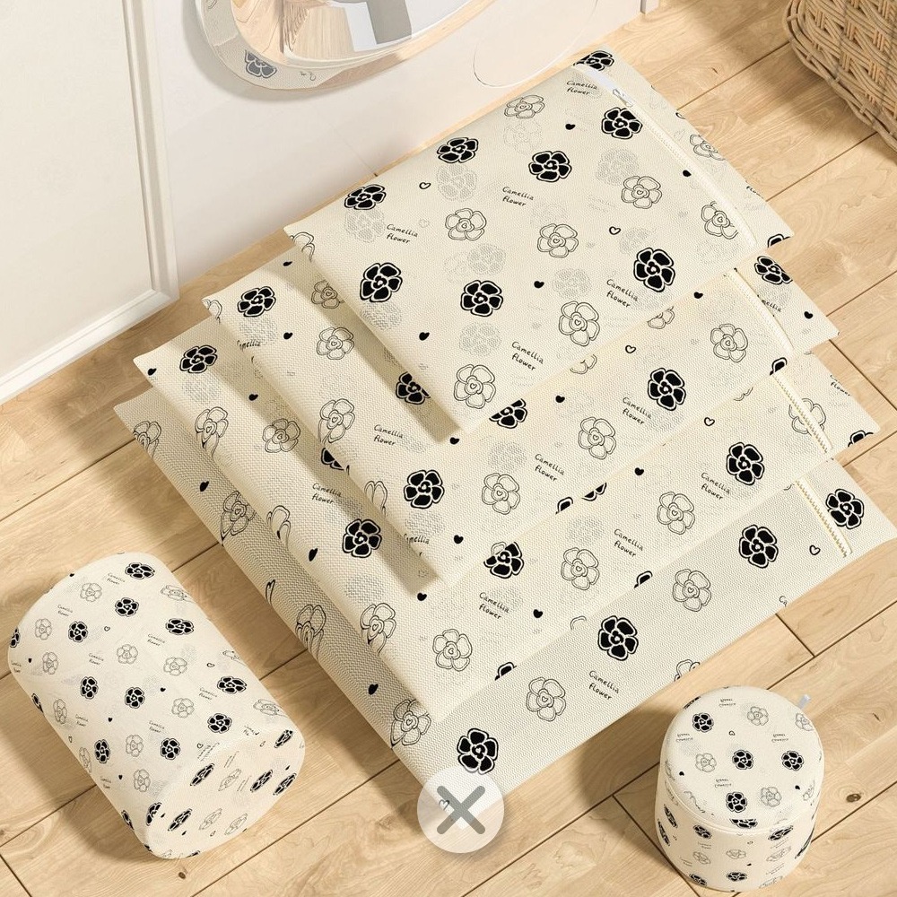 山茶花細網洗衣袋5件組 SIN8825 洗衣袋 內衣洗衣袋 洗護袋 洗衣袋 洗衣用品-細節圖5