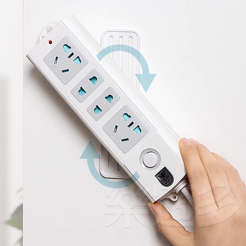 360度旋轉排插固定架 2841 延長線固定器 排插固定器 插座固定器 遙控器收納 居家收納 收納-細節圖4