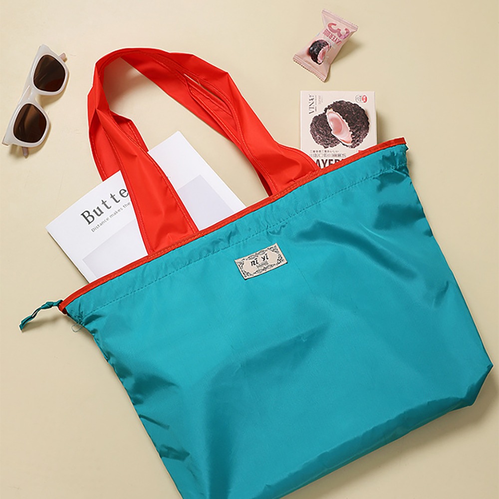 大容量抽繩環保購物袋【顏色隨機】SIN8864 購物袋 折疊購物袋-細節圖6