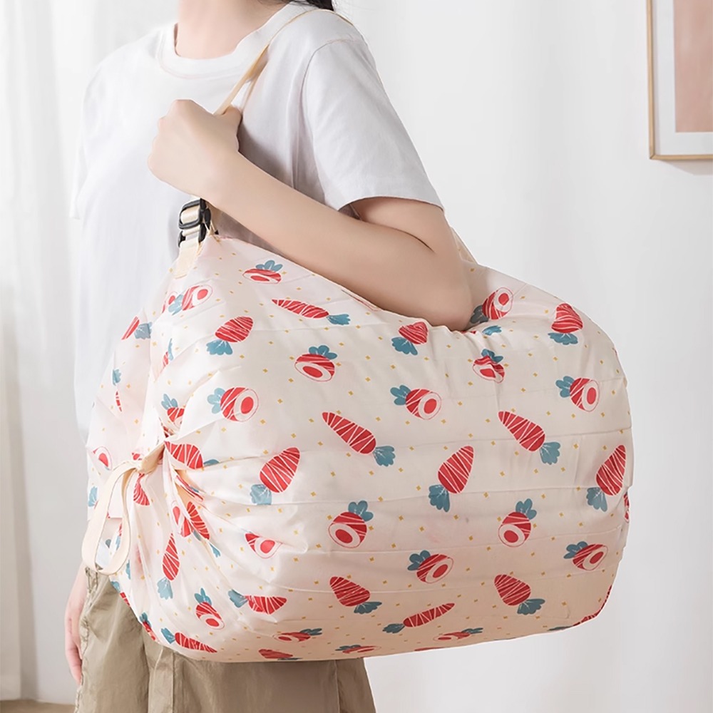 加厚捲捲環保購物袋【款式隨機】SIN8863 購物袋 折疊購物袋 風琴購物袋-細節圖9