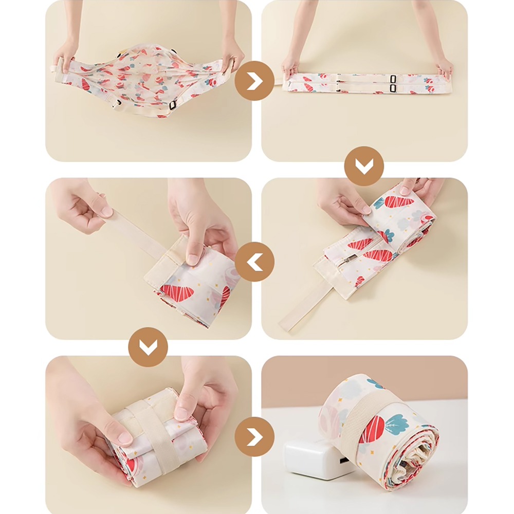 加厚捲捲環保購物袋【款式隨機】SIN8863 購物袋 折疊購物袋 風琴購物袋-細節圖10